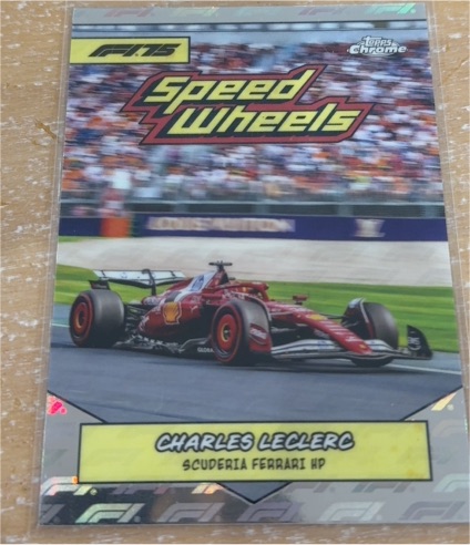 2025 Topps Chrome Formula 1 #75-SF Charles Leclerc Speed Wheels — front