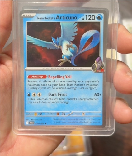 2025 Pokémon Team Rocket's Articuno #051 — front
