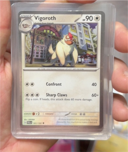 2023 Pokemon TCG Paldea Evolved #161 Vigoroth — front