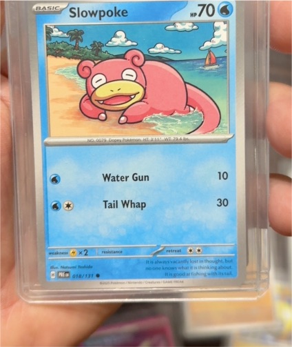 2022 Pokémon Scarlet & Violet Prismatic Evolutions #018 Slowpoke — front