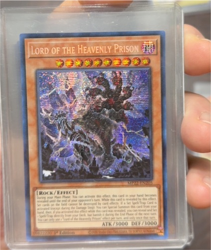 2022 Yu-Gi-Oh! MP22-EN205 Lord of the Heavenly Prison — front