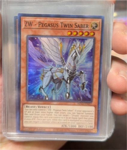 2020 Yu-Gi-Oh! MP22-EN057 ZW - Pegasus Twin Saber — front