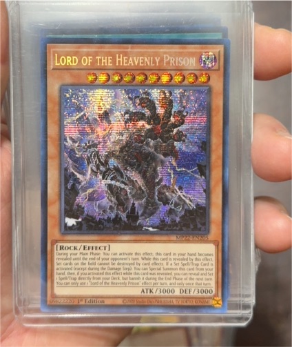 2022 Yu-Gi-Oh! MP22-EN205 Lord of the Heavenly Prison — front