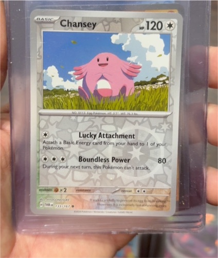 2023 Pokémon SV06: Twilight Masquerade #133 Chansey — front
