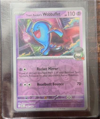 2022 Pokémon SV10: Destined Rivals #82 Team Rocket's Wobbuffet — front