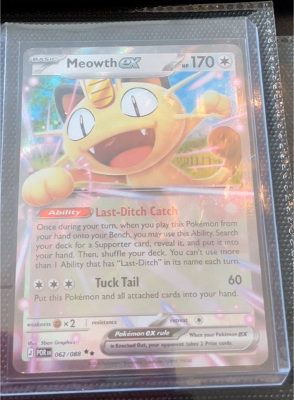 2026 Pokémon TCG Meowth EX #62 — front
