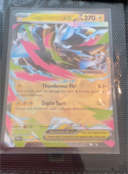 2021 Pokémon Mega Zeraora EX #027 — front