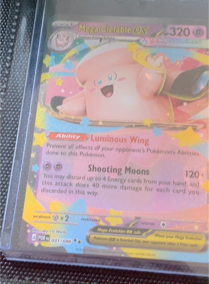 2026 Pokémon Perfect Order #31 Mega Clefable EX — front