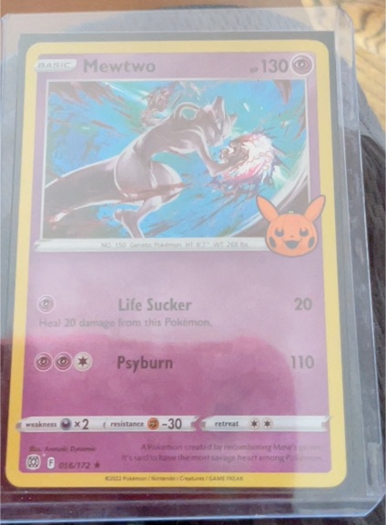 2022 Pokemon TCG #056 Mewtwo Trick or Trade — front