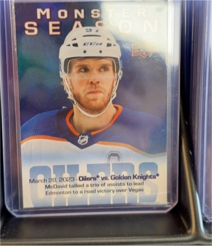 2023-24 Upper Deck Monster Season #MS-69 Connor McDavid — front