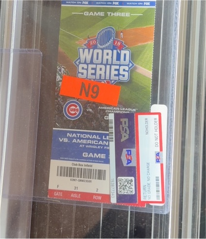 2016 World Series Game 3 Ticket — front
