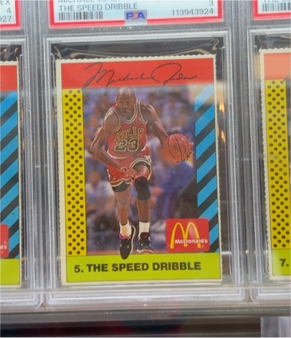 1990 McDonald's #5 The Speed Dribble Michael Jordan — front