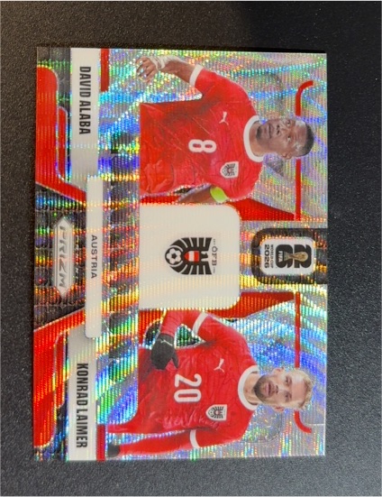 2026 Panini Prizm FIFA World Cup Connections #12 David Alaba & Konrad Laimer — front