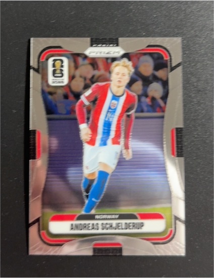 2026 Panini Prizm FIFA World Cup #335 Andreas Schjelderup — front