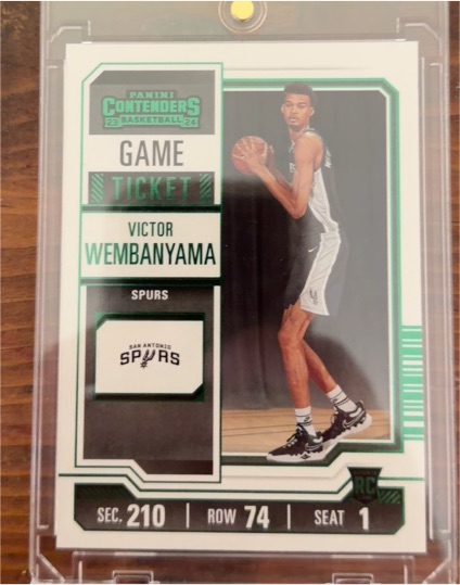 2023-24 Panini Contenders Season Ticket #11 Victor Wembanyama — front