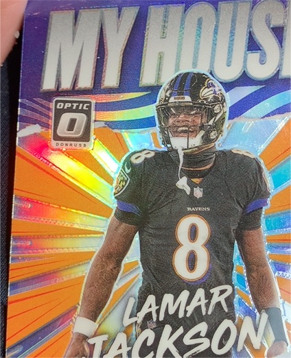 2021 Panini Donruss Optic #MH-9 Lamar Jackson My House! — front