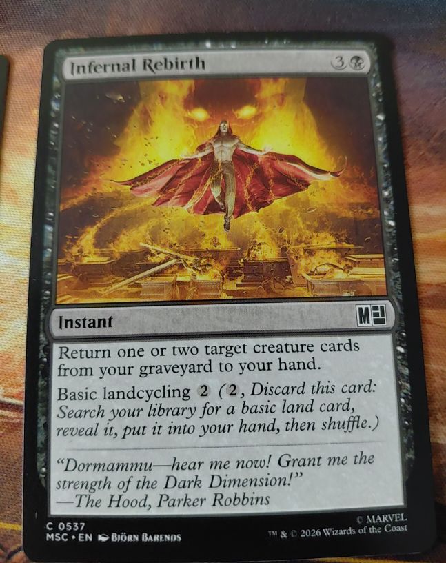 2026 Magic: The Gathering #537 Infernal Rebirth — front