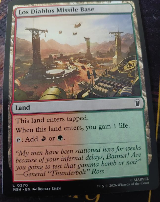 2026 Magic: The Gathering MSH #270 Los Diablos Missile Base — front
