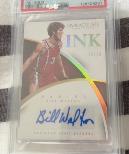 2022-23 Panini Immaculate #INK Bill Walton — front
