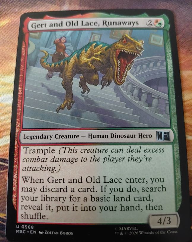 2026 Magic: The Gathering #0568 Gert and Old Lace, Runaways — front
