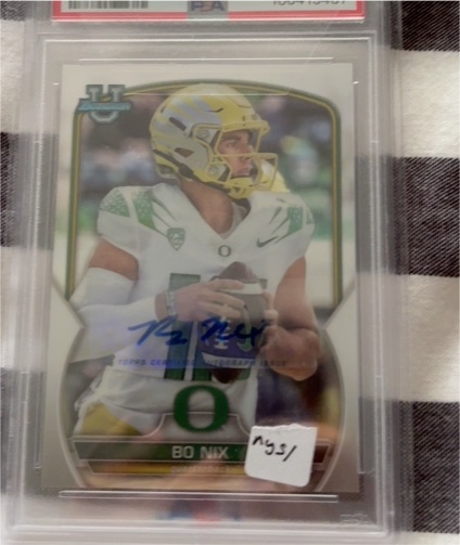 2022 Topps Bowman University #61 Bo Nix — front