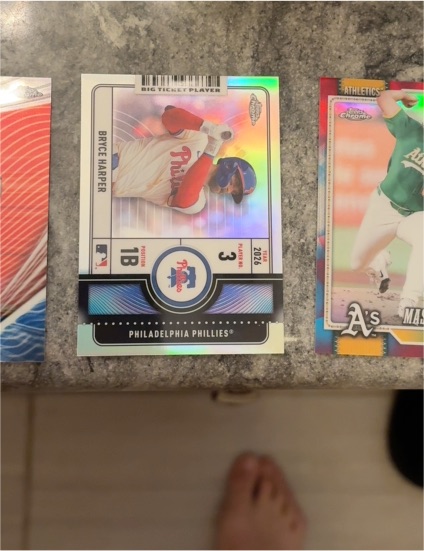 2026 Topps Chrome #3 Bryce Harper — front