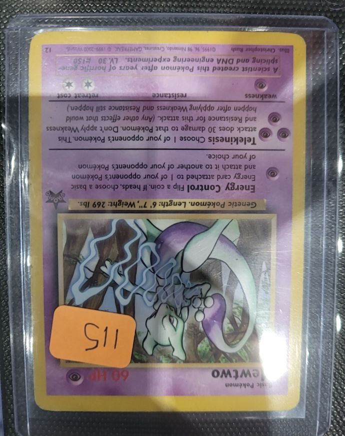 1999 Wizards of the Coast #12 Mewtwo — front