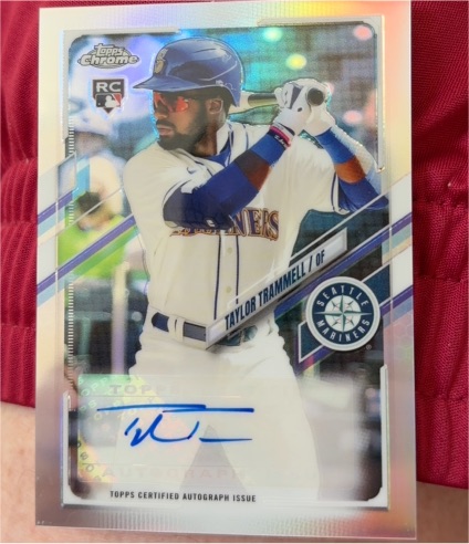 2021 Topps Chrome Update #CUSA-TT Taylor Trammell — front