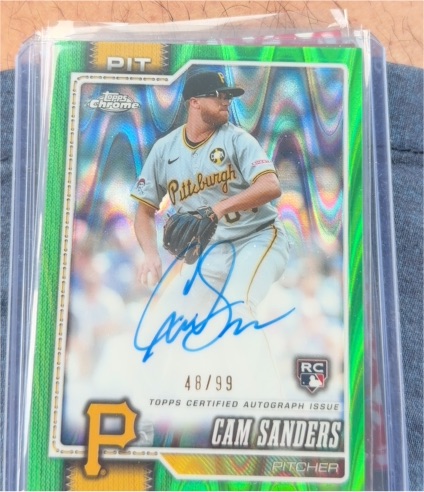 2026 Topps Chrome #RA-CSA Cam Sanders — front