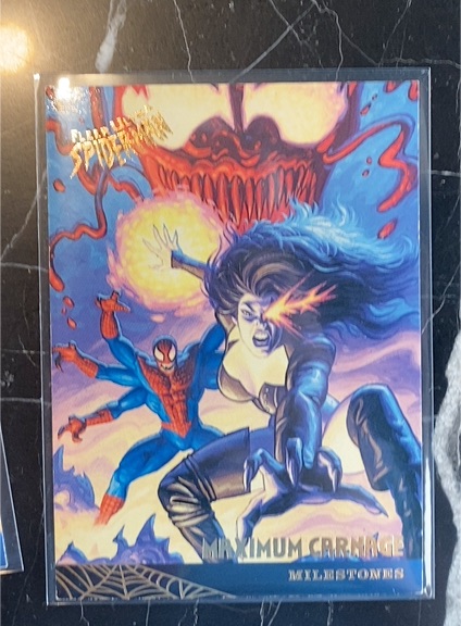 1995 Fleer Ultra Spider-Man Maximum Carnage Milestones #97 — front
