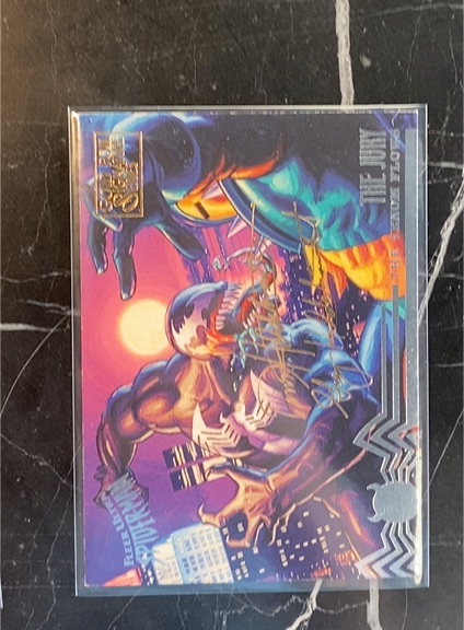 1994 Fleer Marvel Masterpieces #131 Venom Gold Foil Signature Series — front