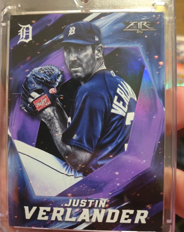 2017 Topps Fire #19 Justin Verlander — front