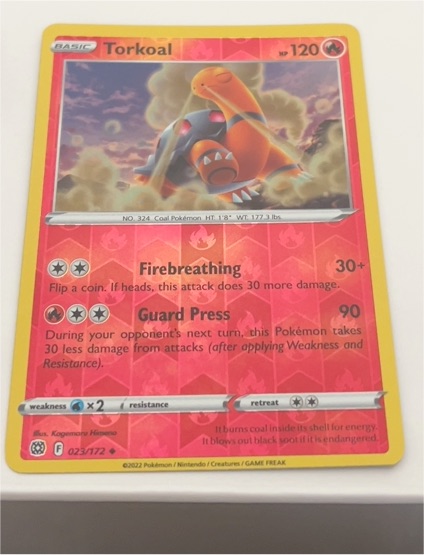 2022 Pokémon Brilliant Stars #023 Torkoal — front