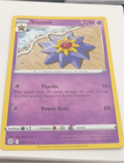 2022 Pokémon Brilliant Stars #55 Starmie — front