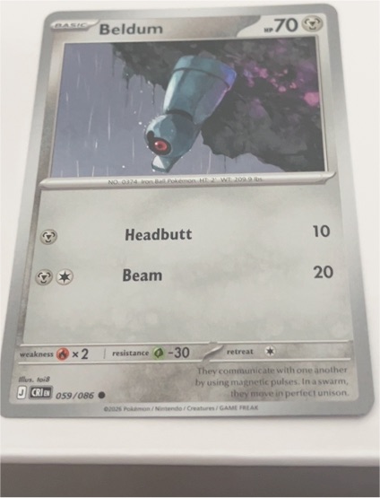 2026 Pokémon #059 Beldum — front