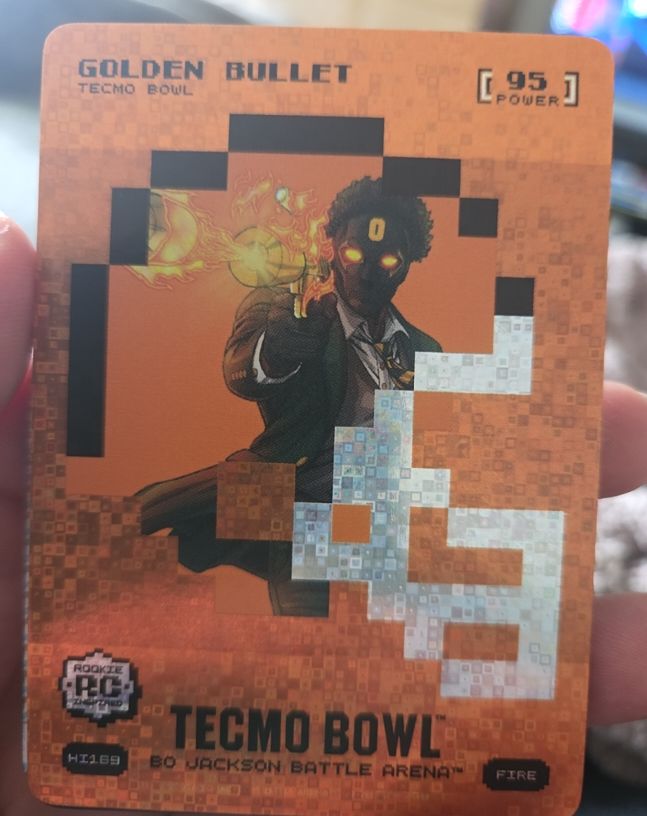 2026 Tecmo Bowl #EZ257 Bo Jackson Battle Arena Golden Bullet — front