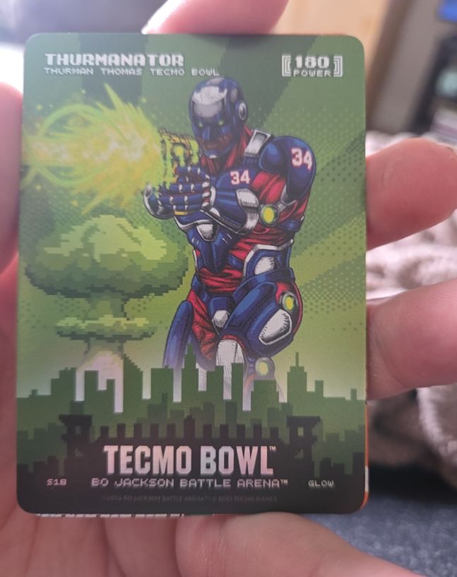 2026 Bo Jackson Battle Arena Tecmo Bowl S18 Thurmanator Thurman Thomas — front