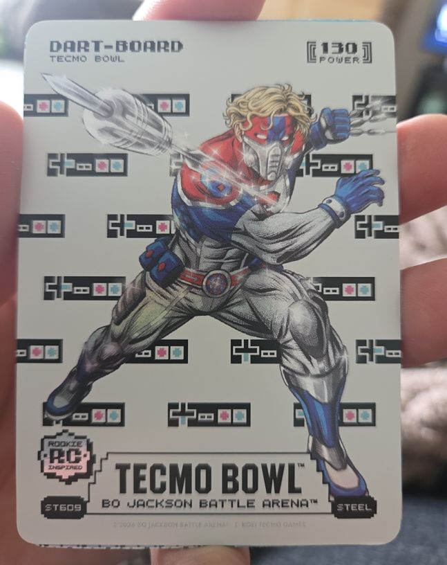 2026 Bo Jackson Battle Arena Tecmo Bowl #ST609 Jaxson Dart — front