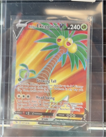 2021 Pokémon GO #071 Alolan Exeggutor V — front