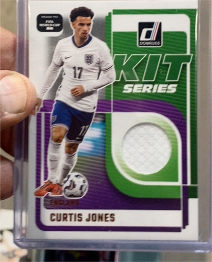 2025-26 Donruss Road to FIFA World Cup #KS-CJ Curtis Jones Kit Series Relic — front