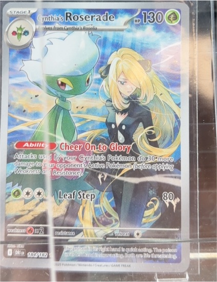 2025 Pokemon Sv10 Destined Rivals #184 Cynthia's Roserade — front