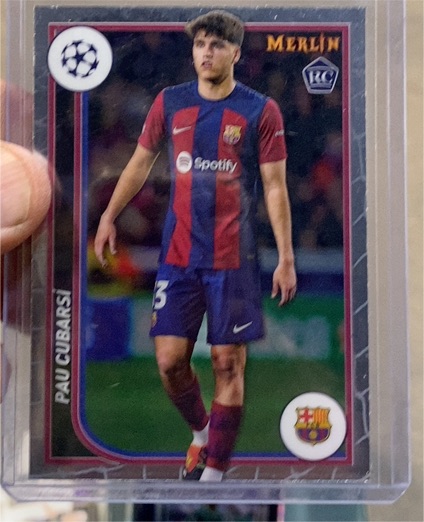2023-24 Topps Merlin UEFA Club Competitions #103 Pau Cubarsi — front