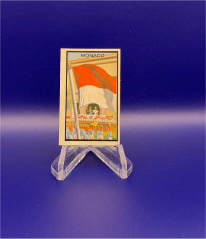 1963 Topps Midgee Flags of the World #58 Monaco — front
