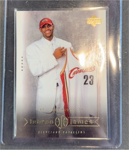 2003 Upper Deck #9 LeBron James No 1 Becomes No 23 Cleveland Cavaliers — front