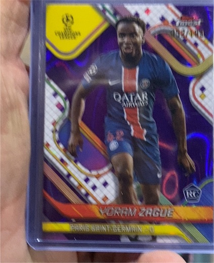 2024-25 Topps Finest UEFA Club Competitions #12 Yoram Zague — front