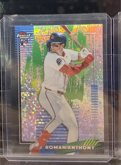 2026 Topps Finest #52 Roman Anthony Mini Diamond Refractor RC Rookie Boston Red Sox — front