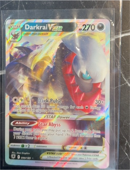 2022 Pokémon TCG Astral Radiance #099 Darkrai VSTAR — front