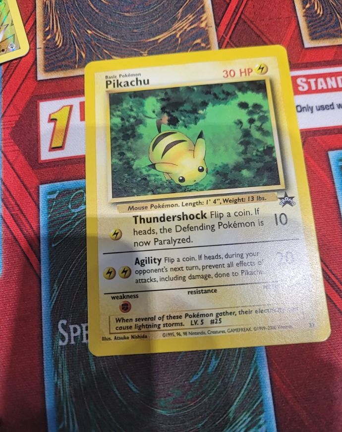 1999 Wizards of the Coast Promo #27 Pikachu — front