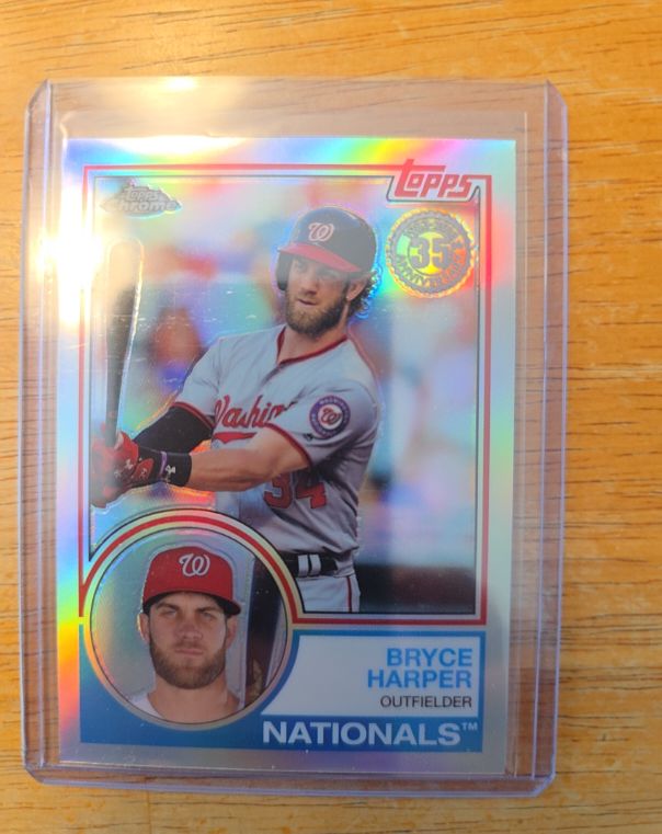 2018 Topps Chrome 35th Anniversary 1983 Topps Refractor #83T-25 Bryce Harper — front