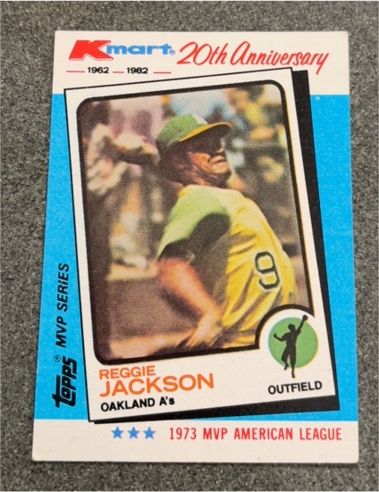 1982 Topps Kmart 20th Anniversary #23 Reggie Jackson — front